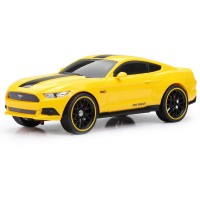 New Bright 1:16 R/C Full-Function Sport Car, Mustang, Yellow   555744465